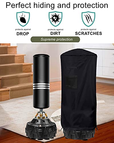 Falezern Freestanding Punching Bag Protective Cover, Adjustable Thickened Heavy Duty, Waterproof for Outdoor Boxing