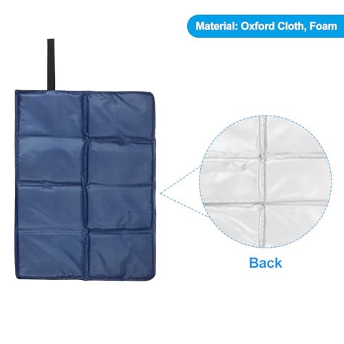 Generic 15.7" x 11.6" x 0.4" Foldable Hiking Seat Pad, 2 Pack Cushion Sitting Pads Foam Mat Ultralight Waterproof for Outdoor Camping Picnic Stadium, Navy Blue
