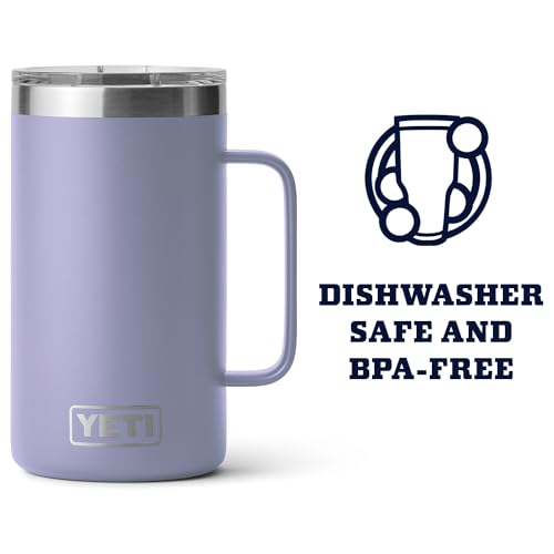 YETI Rambler 24 oz Mug, Vacuum Insulated, Stainless Steel with MagSlider Lid - color: Cosmic Lilac
