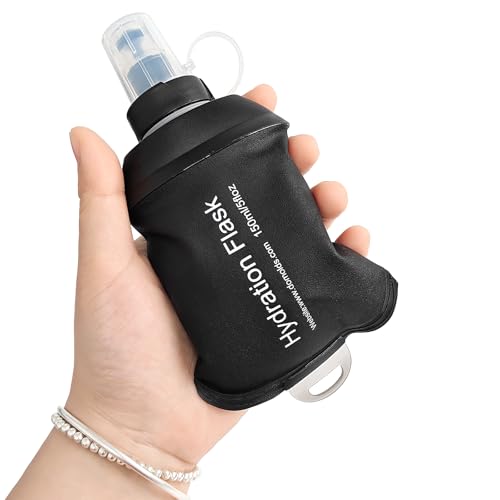GUYI GYGYL Soft Flask, Collapsible Water Bottle for Sports, 150ml Black - color: 150ml Black