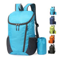 Portable Foldable Backpack Folding Mountaineering Bag, Ultralight Outdoor Cycling Rucksack, Travel Hiking Knapsack (Sky Blue) - color: Sky Blue
