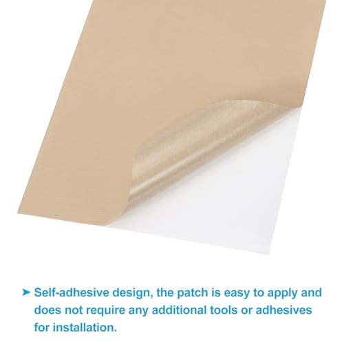 PATIKIL Down Jacket Repair Patch 6" x 8", 10 Pack Self Adhesive Nylon Fabric Patch for Tent Clothes Outdoor Camping Gear, Khaki - color: Khaki