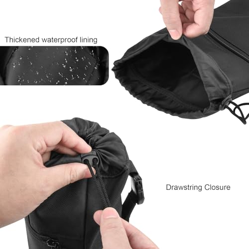 Xxerciz Trekking Poles Carrying Bag Lightweight Collapsible Hiking Poles Storage Bag with Zipper Pocket, Adjustable Shoulder Strap, Portable Replacement Pouch for Folding Walking Sticks
