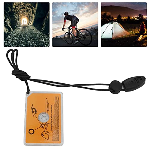 Outdoor Survival Reflective Signal Mirror Reflective Multifunctional Small Signal Mirror with Lanyard for Camping Fishing Hiking