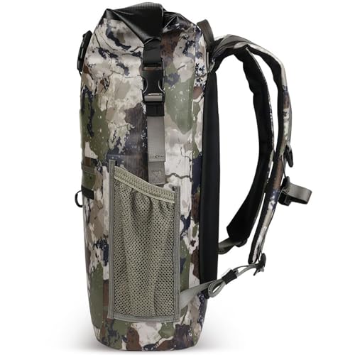 Yukon Outfitters Castor Waterproof Backpack | Roll-Top Dry Bag w/Padded Straps |Durable 25.5L Pack for Hiking & Outdoor Gear - color: Xk7
