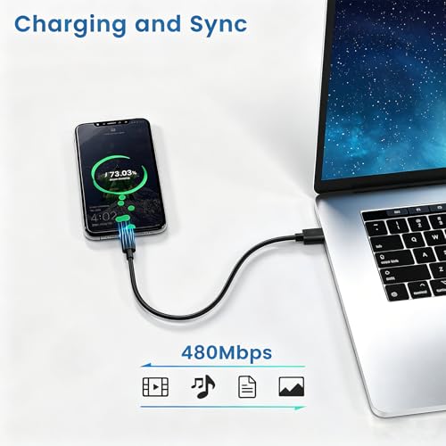 Short 6 inch USB C Cable 20-Pack Bulk, USB A to Type C Charging Cord, Black | USBC Fast Charging and Data Transfer Cables, Multipack, 0.5 Foot - color: Black, size: 0.5 Feet