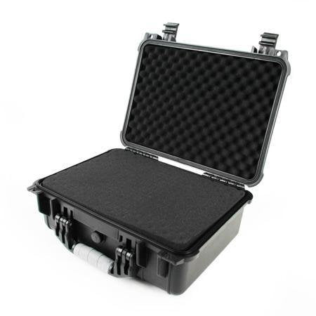 multicomp PRO Large and Medium Size Weatherproof Equipment Cases, made of Polypropylene Plastic, Black with Foam Insert (16.5" X 13" X 7" (L x W x H)) - size: 16.5" X 13" X 7" (L x W x H) (BLACK)