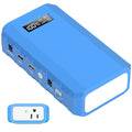 Portable Power Station with AC Outlet 120V, 24000mAh Laptop Charger Bank - color: Dark Blue