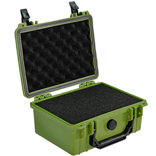 Eylar Protective Camera Hard Case Water & Shock Proof w/Foam, TSA Standards 9.12 inch 7.56 inch 4.37 inch (OD Green) - color: OD Green