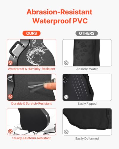 VEVOR Electric Guitar Hard Case, for 39 in LES Paul Guitars, Gourd-Shaped | with PVC Padding Soft Lining, Protective Carrying, Water-Resistant, Lock Latch, Keys, Handle - size: 41.34 inches Gourd-Shaped