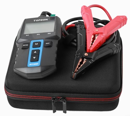 Protective Travel Carrying Case Compatible with TOPDON BT100 Car Battery 12V Alternator Load Tester 100-2000 CCA Automotive Alternator Cranking System Tester (Only Case)
