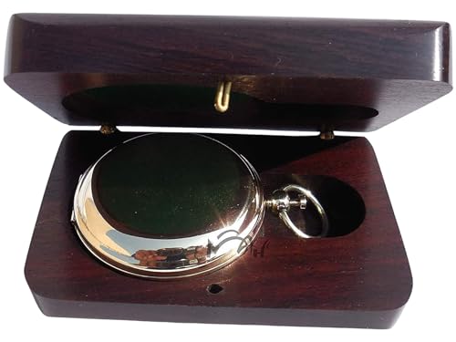 Brass Compass Gift – Push Button Compass Keepsake Gift for Son, Boys, Men, Graduation Gift, Birthday Gift Idea, Inspirational Motivational Gift for Him, Unique Gift Idea, Collectible Desk Decor - style: Brass Compass Gift – Classic Edition 1