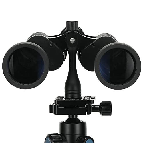 Binocular Tripod Adapter 1/4-20 Thread Quick Detachable Mount Suitable for Most Porro and Roof Binoculars (Black) Aluminium Universal Binocular Accessories Zhongzhen - style: Connection screws X2