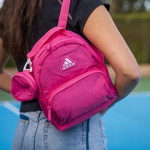 adidas Mini Backpack for Women – Small Bag for Travel, Gym, Festival & More - color: Semi Lucid Blue