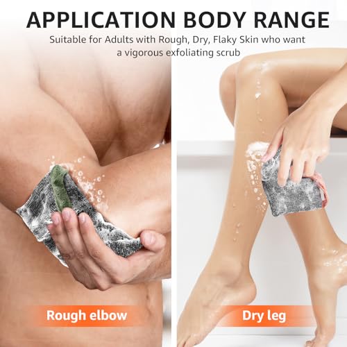 Soap Saver Bag 2 Pack, Exfoliating Bar Soap Holder Pouch Case | Grey/Black | Reinforced Inner Lining Helps Keep Soap Firm | Travel Soap Case | Loofah Lather for Men & Women | Gift Ready