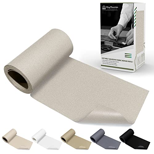 Canvas Iron on Patch,3"×60",Waterproof 100% Cotton Fabric Repair Patch,Used for Various Sofa,Tent,Clothes,Seats,Suitcases (Beige Coffee) - color: Beige Coffee, size: Canvas-3"x60"