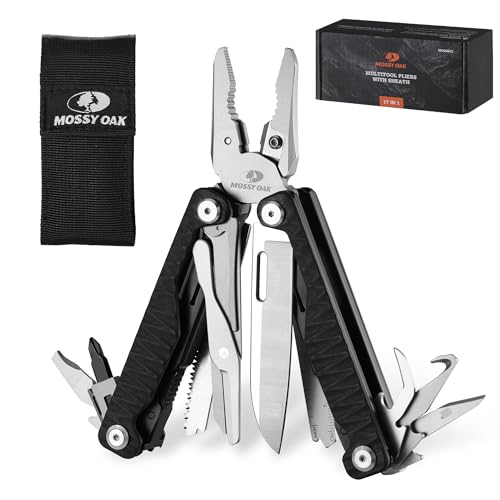 MOSSY OAK 17-in-1 Multitool Pliers, CNC-Machined Steel, G10 Handle - style: 17-in-1 with CNC Pliers & G10 Handle