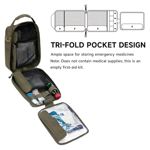 EXCELLENT ELITE SPANKER Rip Away Tactical Medical Pouch First Aid IFAK Pouch Utility EMT Pouch - color: Ranger Green
