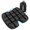 Travel Seat Cushion for Airplane,Portable&Adjustable Air Seat Cushion,Inflatable Cushion for Travel,Coccyx Tailbone Pain Relief Chair Pad - color: Black