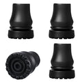 4Pcs Cane Tips 3/4 Inch Heavy Duty Rubber Cane Tips, Anti Slip TPR Replacement Rubber Tips for Canes, Walking Sticks, Hiking Stick, Seniors Crutches Black