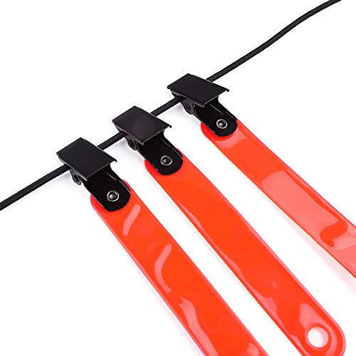 GPP Night-n-Day Trail Markers with Clips Reflective Tree Tacks for Hiking Hunting Outdoor (Pack of 24)