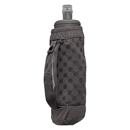 Nathan ExoDraw & ExoShot 2.0 Flask, Handheld Water Bottle for Marathons, Hiking, Ultra Running and Outdoor Activity - color: Castlerock/Classic Green, size: 14 Ounces