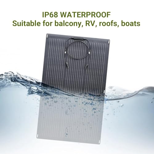 ALLPOWERS SF200 200W Flexible Solar Panel, Photovoltaic Solar Module | IP68 Waterproofing ETFE 24V/12V Off-Grid Semi-Flexible Mono Solar Panel For Roof RV Motorhome Boat Cabin Van Uneven Surface - color: 200W-Flexible Solar Panel-SF200