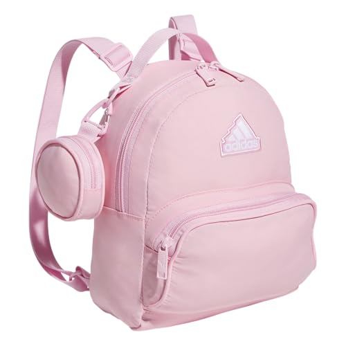 adidas Mini Backpack for Women – Small Bag for Travel, Gym, Festival & More - color: True Pink