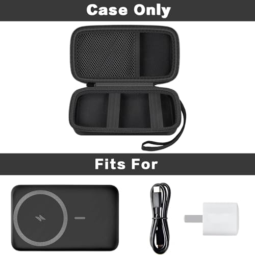 Power Bank Case for Anker MagGo 633/622/621/321 Portable Charger, Box Only - color: Black, size: Large