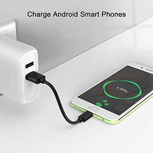 CableCreation Micro USB Charging Cable 6 inch, Short USB to Micro USB Cable - color: Black ABS, size: 0.5FT