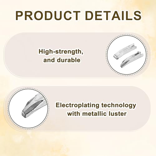 uxcell 8Set Double Open Zipper Repair Latch Kits, #3 Copper Insert Pins Zipper Stopper for Bags Coats Jackets Zippers Repairing Replacement, Silver - color: Silver, size: #3