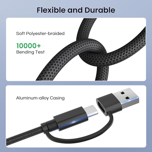 Basesailor for iPad mini 7th Charging Cord,iPad Air 4 5th Generation Cable - color: Black, size: 3.3FT/1M