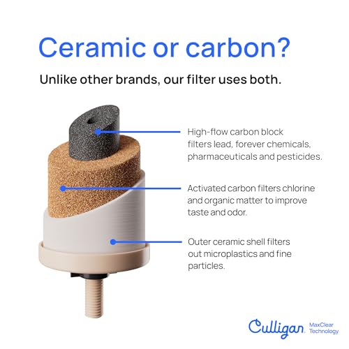 Culligan MaxClear Gravity Water Filter System - Microplastics, Lead & PFAS