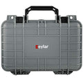 Eylar Protective Gear and Camera Hard Case Waterproof Dry Box with Foam 11.6 Inch 8.3 Inch 3.8 Inch (Gray) - color: Gray