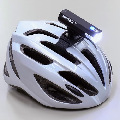 CATEYE AMPP USB Rechargeable Bike Light | Commuters, Road Cyclists & Mountain Bikers, Day & Night Riding Modes, IPX4 Waterproof, Tough & Durable - style: Ampp900 Helmet Mount