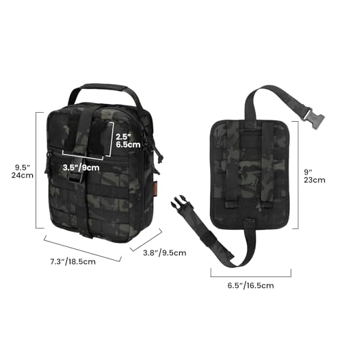 EXCELLENT ELITE SPANKER Rip Away Tactical Medical Pouch First Aid IFAK Pouch Utility EMT Pouch - color: Multicam Black