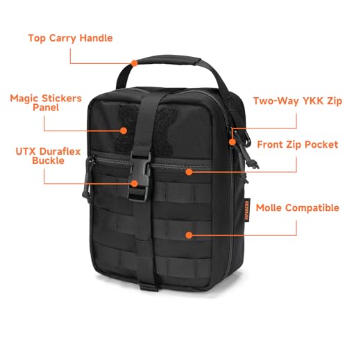 EXCELLENT ELITE SPANKER Rip Away Tactical Medical Pouch First Aid IFAK Pouch Utility EMT Pouch - color: Black