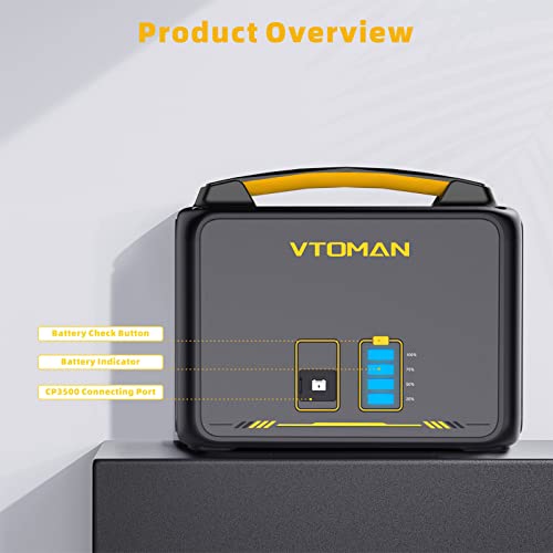 VTOMAN Jump600X 600W Portable Power Station with 640Wh Extra Battery Kit - style: Jump 600X+Extra Battery