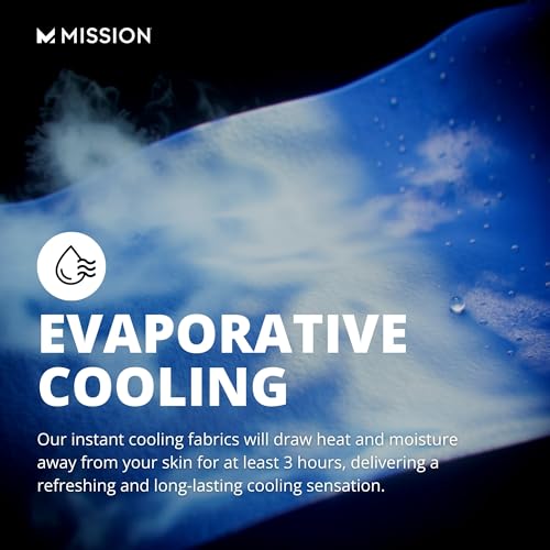 MISSION Max Plus Cooling Towel- Soft, Durable Microfiber - Cools Up to 3 Hours - UPF 50 Sun Protection - Machine Washable - color: Drift Otter