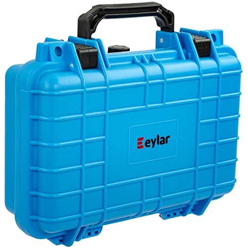 Eylar Protective Gear and Camera Hard Case Waterproof Dry Box with Foam 11.6 Inch 8.3 Inch 3.8 Inch (Light Blue) - color: Light Blue