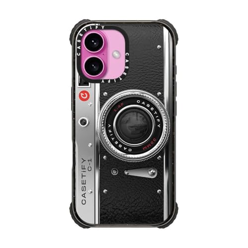 CASETiFY for iPhone 16 Case - Ultra Impact Compatible with MagSafe | Strong Slim | 11.5 ft. 5X Militray Grade Drop Protection | Camera Case - Classic | Black - color: Camera Case - Classic, size: Iphone 16 (6.1")