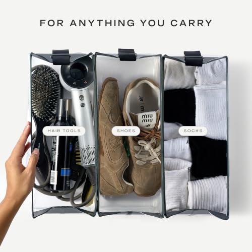 Cadence Parcel - Clear Travel Kit with Zipperless Magnetic Closure - Cove, Extra Large - Durable, Leak-Resistant and TSA Approved Toiletry Bag - Modular Organization - Recycled TPU (4 Qt) - color: Cove, size: Extra Large
