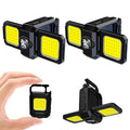 MAKDAK 2PC Cob Keychain Work Light EDC Rechargeable Foldable Keychain Flashlight,Bottle Opener,for Camping,Car Repair,Hiking,Repairing,Power Outrage,Pet Walking,Emergency - style: 2PC