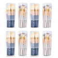 Makeup Brush Holders, 8 Pack of Make up Brushes Organizer Travel Case Retractable Plastic Travel Makeup Brush Holder For Vanity Makeup Artist Brushes Storage Cup - color: Plastic Clear-8pcs