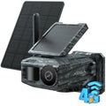 Xega 4G Cellular Trail Camera with Night Vision Motion Activated Waterproof | 2K Game Camera with Live View, Dual Solar Panel 9600mAh Battery, No Glow Wildlife Camera No WiFi, GPS, Built-in SIM Card