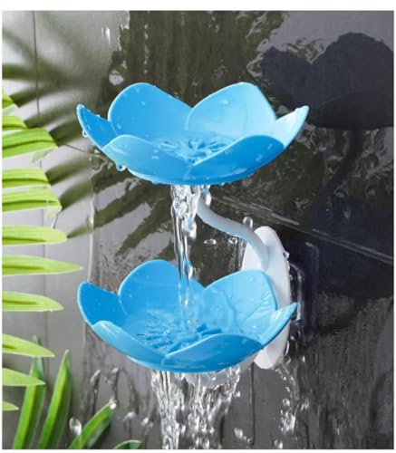 Soap Holder Shower,bar soap Holder,Adhesive Soap Dish for Bathroom Wall - color: D-pink+blue.
