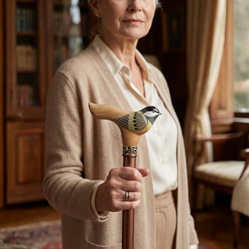 Asterom Canes for Women, Fashionable Bird Walking Cane for Women, Fancy
