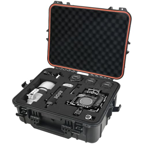 Tactix Hard Case XL Plastic Waterproof Camera Protective Case IP65 Heavy-Duty, Custom Foam Insert, Fit Use of Drones, Camera, Equipments, Tools, 21.41"x17.16"x8.50" Black - size: XL