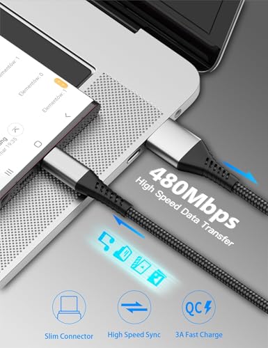 Umefly USB A to USB C Cable 2FT, 2 Pack USB Type C Cable Fast Charging Cord | 2 ft USB to USB-C Cable for Car iPhone 15 16 17 Pro Max, iPad Air Pro, Samsung Galaxy S24 S23 Ultra, USBA to USBC Cable - size: 2 Feet, style: USB A to USB C