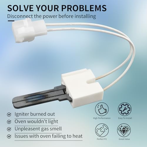 025-32625-000 025-32626-000 Furnace Hot Surface Ignitor Compatible with Yo-rk Cole-man Evc-on Lu-xaire Air-Pro Replace S1-02532625000, Norton 271N, 025-32626-000, 025-31801-000 - style: 025-32625-000